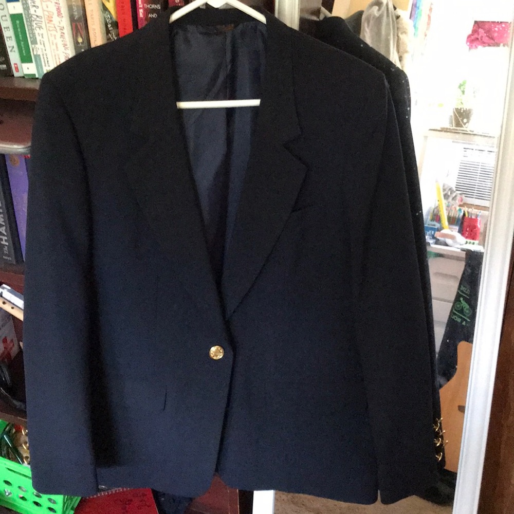 Deep Navy Suit Jacket.